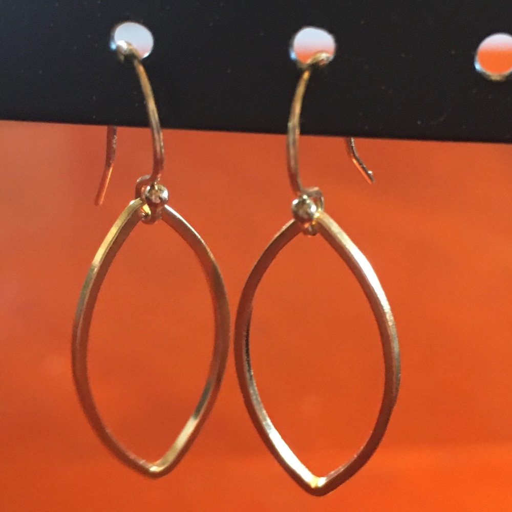 Faux Gold Dangle Earrings
